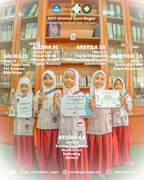 Prestasi siswa siswi SDIT Ummul Quro Bogor
